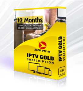 GOLD 4K PACKAGE : 12 MONTHS SUBSCRIPTION